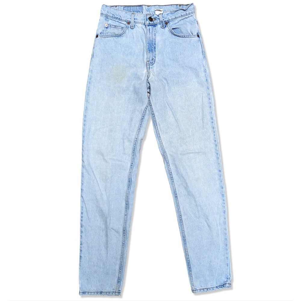 Vintage Levi's 550 Orange Tab Jeans 29x34 Light Blue Relaxed Tapered